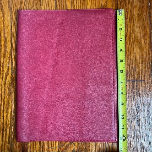 Burberry Burgundy Portfolio / Document Carrier, Made in Italy - Picture 6 of 7